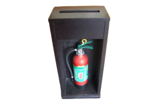 木製消火器入れ（消火器は付属しておりません）